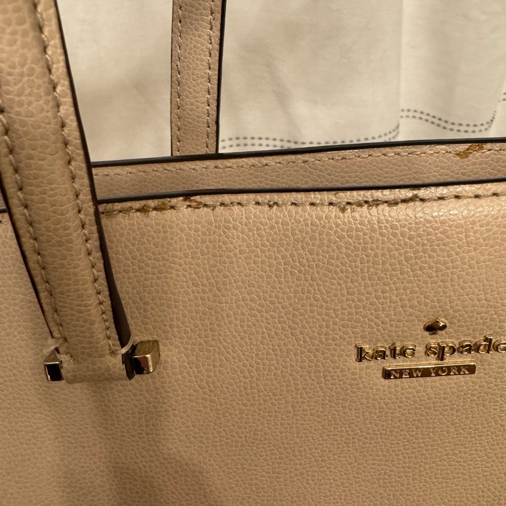 Kate Spade Tan Leather Tote - Picture 8 of 14